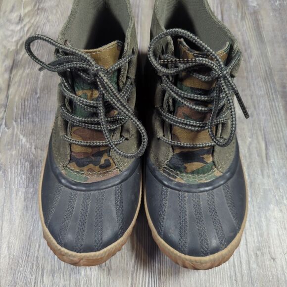 Sorel Women Out N About Plus Ankle Duck Boots Alpine Tundra Suede Size 6 Green - Picture 5 of 13